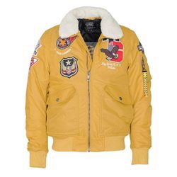 Bomberjacke TOP GUN "TG23002" Gr. 52 (L), gelb Herren Jacken