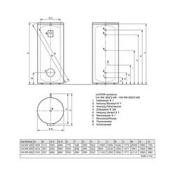 Vaillant uniSTOR excl. VIH RW 300/3 MR WW-Speicher 300 l rund stehend 0010020667
