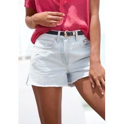 BUFFALO Jeansshorts blau Gr. 34 für Damen. Figurumspielend. Nachhaltig.