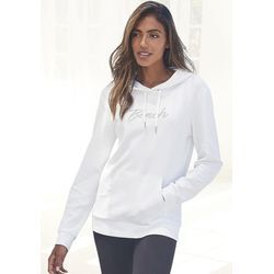 BENCH. LOUNGEWEAR Kapuzensweatshirt braun Gr. 32/34 für Damen. Mit Logostickerei. Bequem. Nachhaltig.