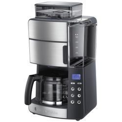 RUSSELL HOBBS Kaffeemaschine mit Mahlwerk "Grind & Brew 25610-56" Kaffeemaschinen Gr. 1,25 l, 10 Tasse(n), schwarz (edelstahl, schwarz) Kaffeemaschine mit Mahlwerk