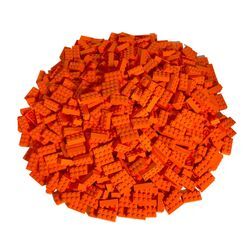 LEGO® 2x4 Steine Hochsteine Orange - 3001 - Menge 100x