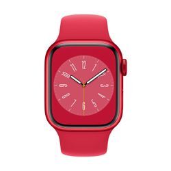 Apple Watch Series 8 (GPS + Cellular) 41mm Aluminiumgehäuse rot, Sportband rot