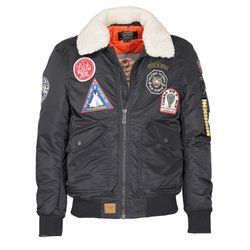 Bomberjacke TOP GUN "TG23003" Gr. 52 (L), schwarz Herren Jacken