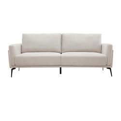 Design-Sofa mit Stoff im Samtdesign Beige 3-Sitzer MOSCO