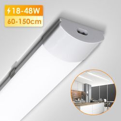 Tolletour - vingo led Feuchtraumleuchte Deckenleuchten Keller Keller Garage Lampe Neutralweiß IP65 120 cm