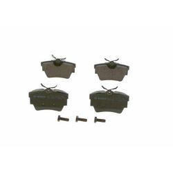 BOSCH Bremsbelagsatz, Scheibenbremse hinten rechts links für RENAULT DACIA FIAT VAUXHALL NISSAN OPEL 6000620052 9199262 4414520 0 986 494 040