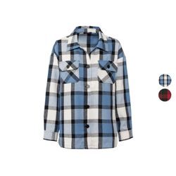 esmara® Damen Overshirt, im Karomuster, leger geschnitten