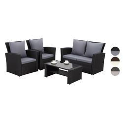 MeXo Gartenmöbel 4-Sitzer Lounge Set inkl. Polster