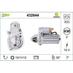 VALEO Starter NEW ORIGINAL PART 12V für MERCEDES-BENZ (FJDA) A0041519201 5151660180 5151660187 432644