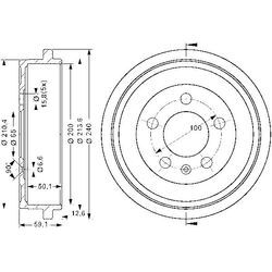 ATE Bremstrommel hinten rechts links für SKODA SEAT VAG 6Q0609617 6R0609617C 6QE609617 24.0220-0037.1