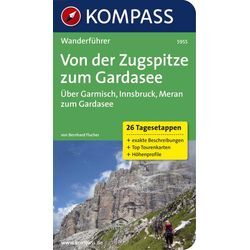 Kompass Karte N.5955: Von der Zugspitze zum Gardasee