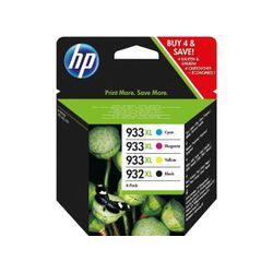 HP Original 932XL/933XL Druckerpatronen Multipack C/M/Y/BK (C2P42AE)