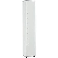 Schäfer Shop Select Aktenschrank Moxxo IQ, Holz, 5 Böden, 6 OH, B 401 x T 362 x H 2166 mm, lichtgrau