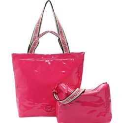 Tamaris Shopper, Magnetdruckknopf, Kunstleder, für Damen, pink