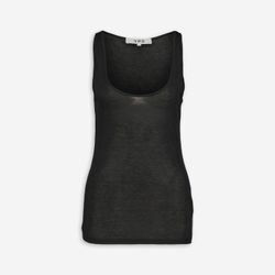 Schwarzes leicht transparentes Tanktop