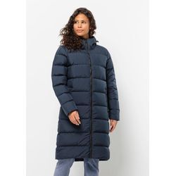 Daunenmantel JACK WOLFSKIN "FROZEN PALACE COAT W" Gr. L (42/44), blau (night, blau) Damen Mäntel