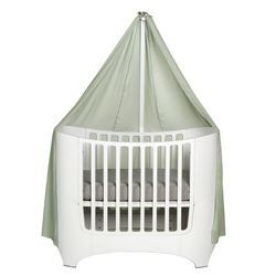 Leander - Himmel für Classic Babybett, 180 x 390 cm, sage green