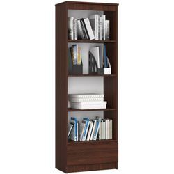 Akord Büro-Bücherregal 60 cm 1 Schublade 4 Regale | Möbel stehen für Dokumente Bücher für ein Schlafzimmer Arbeitszimmer Wohnzimmer Schrank |