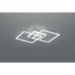 Venida Double Square LED-Deckenleuchte aus Aluminium, 25 w, dimmbar, L57 cm, Trio-Beleuchtung