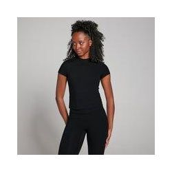 MP Damen Tempo Body Fit Kurzarm-T-Shirt – Schwarz - XS