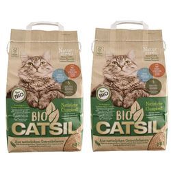 Bio-CATSIL Naturstreu Katzenstreu 2 x 8 Liter