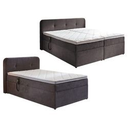 SUN GARDEN Boxspringbett »Hobart«, mit Kopfteil, Topper, Stauraum