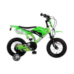 Motorrad Kinderfahrrad - Jungen - 12 Zoll - Grün - Zwei Handbremsen