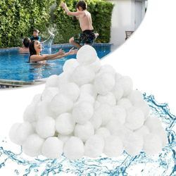 Uisebrt - Filterbaelle Pool 1400g - Filter Balls Sandfilter ersetzen 50 kg Filtersand