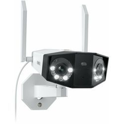 Reolink - 4K Dual-Lens wlan Überwachungskamera Aussen, 180° Ultra-Weitwinkel, Person-/Fahrzeug-/Haustier-Erkennung, 2,4/5 GHz WiFi, Farbnachtsicht,