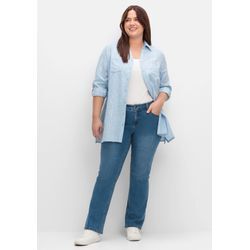 Bootcut-Jeans in Curvy-Schnitt SUSANNE, blue Denim, Gr.58