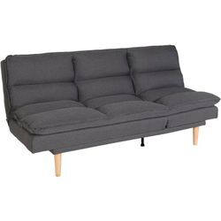 Neuwertig] Schlafsofa HHG 368, Gästebett Schlafcouch Couch Sofa, Schlaffunktion Liegefläche 180x110cm Stoff/Textil dunkelgrau