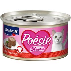 Katzenfutter Poesie Mousse, Rind - 12 Dosen - Vitakraft