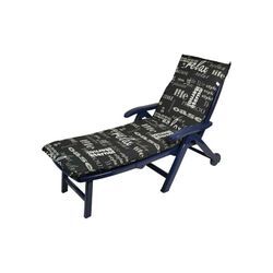 Spetebo - Sonnenliegen Polsterauflage 'Lifestyle' - 195 x 60 cm - Universal Kissen für Gartenliegen - Liegestuhl Auflage Deckchair Liegekissen