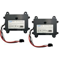 2x Trade-Shop Li-Ion Akku 18V / 2000mAh / 36Wh für viele Bosch Indego Rasenmäher Mähroboter ersetzt F 016 104 898, F016104898, F016L69176