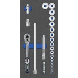 Mts Steckschlüssel-Satz 6-kt., 22-tlg., 10 mm (3/8'): 6-22 mm (1/3