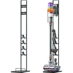 Staubsaugerhalter Ständer kompatibel mit Dyson V15 Detect Absolute, V15 Detect Complete, V6 Akku-Staubsauger, Handstaubsauger - dunkelgrau - Vhbw