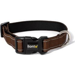 Lionto - Hundehalsband, (s) verstellbare Länge 30-40 cm, braun