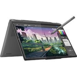 LENOVO Yoga 7, OLED, Convertible, mit 14 Zoll Display, AMD RyzenTM 5 8640HS Prozessor, 16 GB RAM, 512 SSD, RadeonTM 760M, Storm Grey, Windows 11 Home (64 Bit)