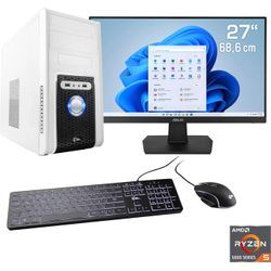 CSL Gaming-PC-Komplettsystem "Sprint V28138", F (A-G), Computer-Komplettsysteme, weiß, Microsoft Windows 11 Home (64 Bit), 16 GB RAM 1000 GB SSD