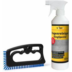 Fugenreiniger 500 ml KingSpezial + Fugenbürste Fuginator Set - Wilpeg