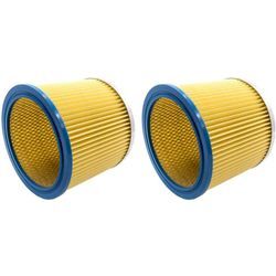 2x Trade-Shop Rund-Filter Lamellenfilter Patrone für Einhell th-vc 1820/1 s 1930 sa, Universal 18-50l, ypl 1250 1400 1400/30, as 1250 1250N 1400