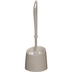 Wenko - wc Garnitur Klo Bürste Toiletten Halter Ersatz Economic Taupe Bad wc - taupe