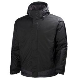 Helly Hansen - Shelljacke leknes gefüttert wasserdicht, schwarz/grau Gr. s