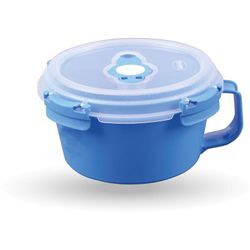 Vorratsdose für Lebensmittel ( 850 ml ) - Blau - Frischhaltedosen Frühstücksschale, BPA-Frei luftdicht, Aufbewahrungsbox Meal Prep Box, Schale - Blau