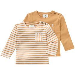 2 Baby Langarmshirts mit Brusttasche