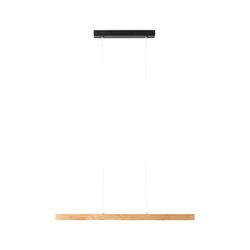 BRILLIANT Lampe, Ainara LED Pendelleuchte 80cm kiefer braun gebeizt/schwarz, 1x LED integriert, 10W LED integriert, (1300lm, 3000K), Holz aus nachhaltiger Waldwirtschaft (FSC)