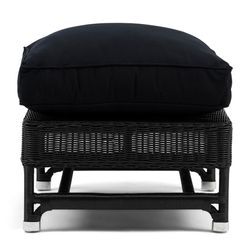 Nicolas Outdoor Footstool Pillow Bl