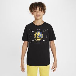 Golden State Warriors Nike NBA-Logo-T-Shirt für ältere Kinder (Jungen) - Schwarz