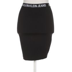 Calvin Klein Jeans Damen Rock, schwarz, Gr. 34